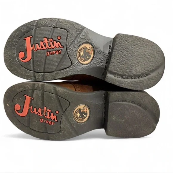 Justin Gypsy Brown and Cream Western Boots. IOB - Picture 2 of 8